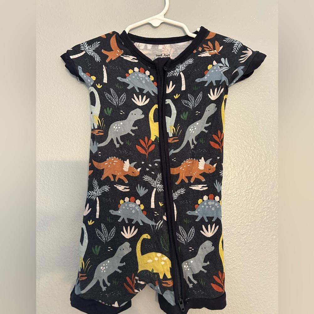 Little Sleepies Jurassic Jungle shorty